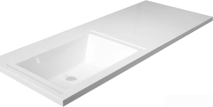 Умывальник Эстет Даллас 110, левая (белый) - фото