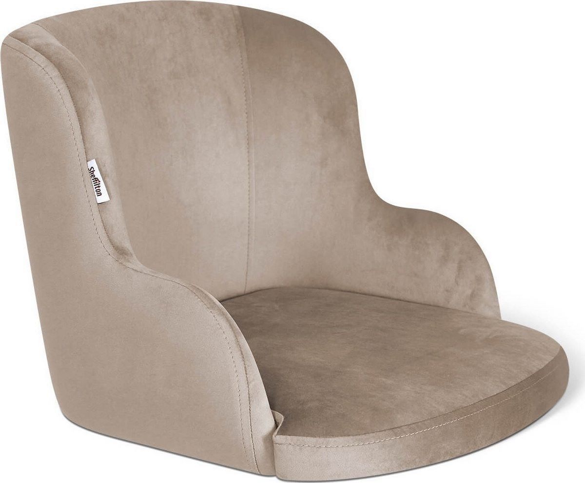 Стул Sheffilton SHT-ST39/S128 (латте/хром/белый муар) - фото2