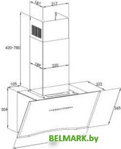 Кухонная вытяжка ZorG Polo 1080 60 S-GS (черный) - фото2