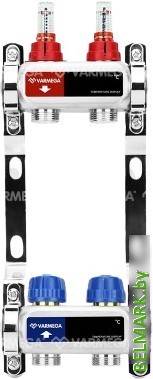 Запорная арматура Varmega Коллектор для теплого пола с расходомерами VM15102 ВР 1" - фото