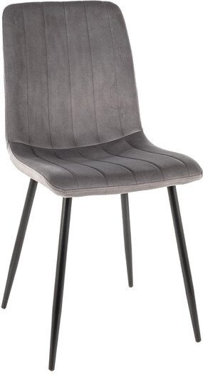 Стул Signal Alan Velvet (bluvel 14 серый/черный) - фото