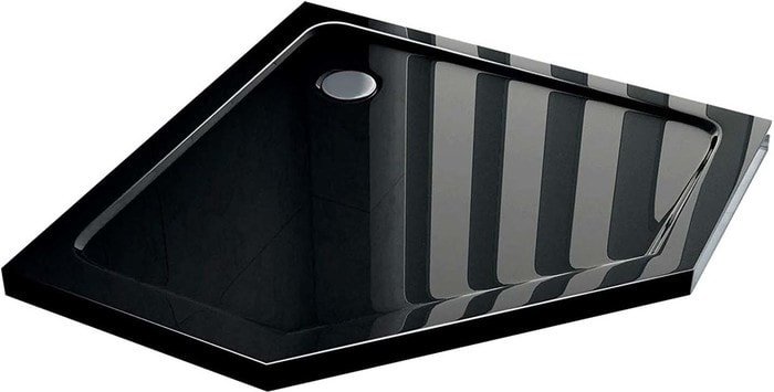 Душевой поддон Rea Diamond 90x90 (черный) - фото2