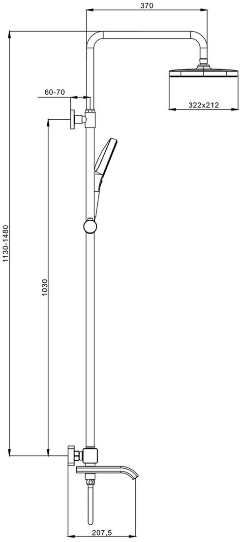 Душевая система Raglo R22.26.03 - фото2