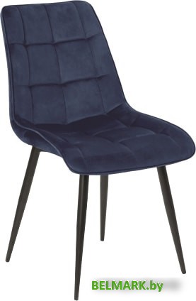 Стул Signal Chic Velvet Bluvel 86 (темно-синий/черный) - фото