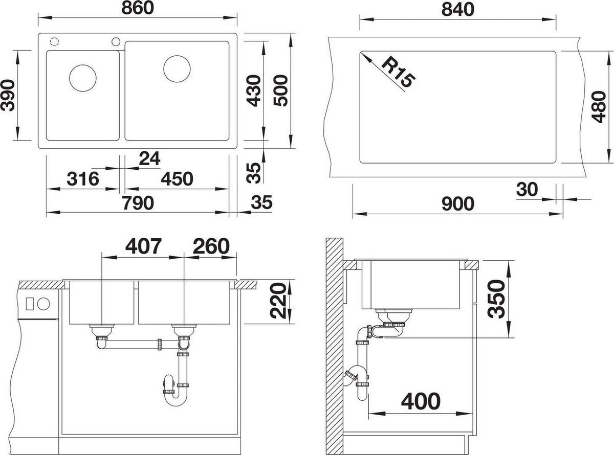 Кухонная мойка Blanco 9527142 - фото2