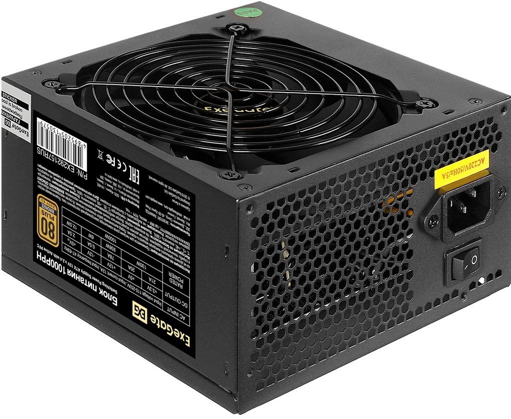 Блок питания ExeGate 1000PPH 80 Plus Bronze EX292157RUS-S - фото2