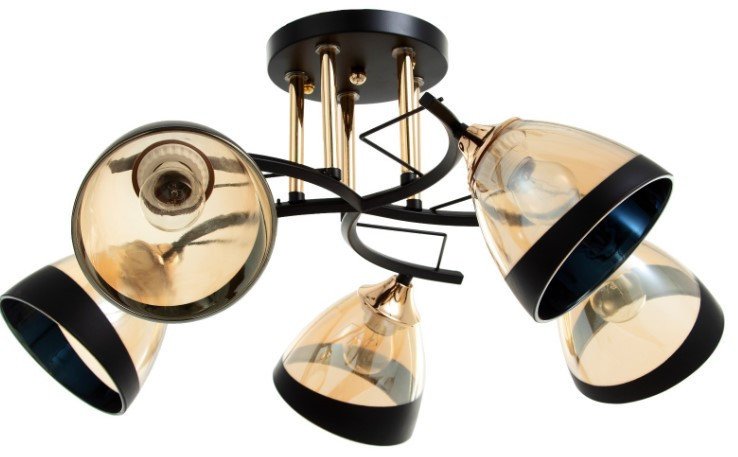 Люстра BayerLux Аделла 9227493 (черный/золото) - фото