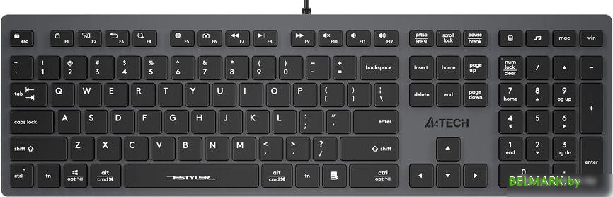 Клавиатура A4Tech Fstyler FX50 (серый) - фото