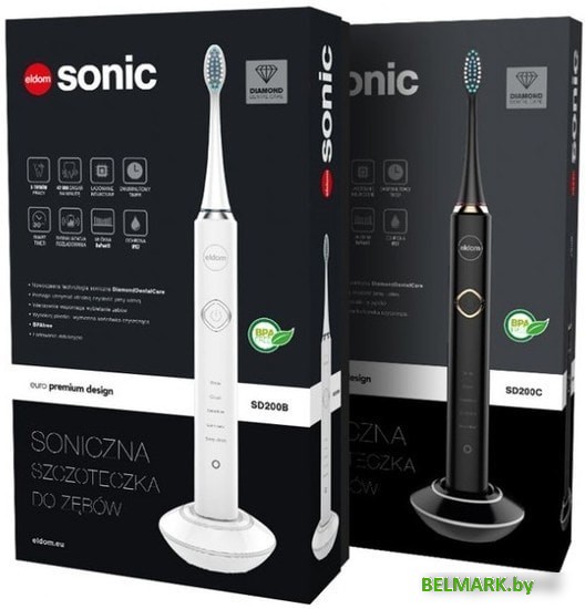 Электрическая зубная щетка Eldom Sonic SD200B - фото2