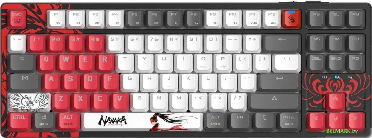 Клавиатура A4Tech Bloody WS87 Naraka (Bloody BLMS Red Plus) - фото2
