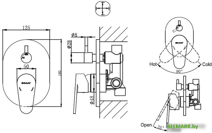 Смеситель Bravat Drop P69190C-RUS - фото2