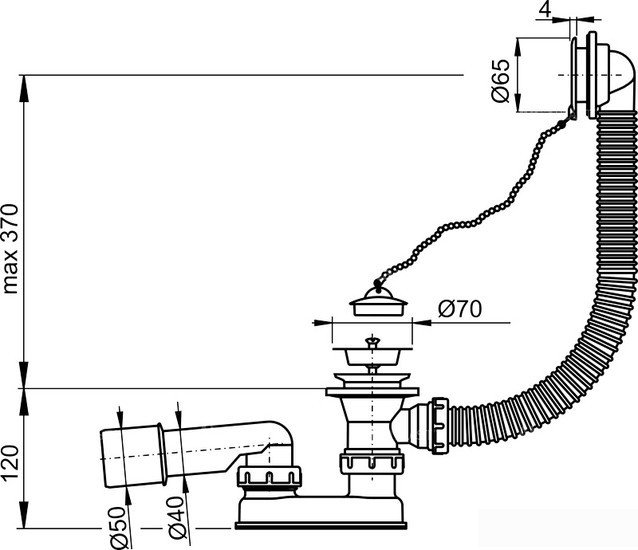 Сифон Alcaplast A501 - фото2