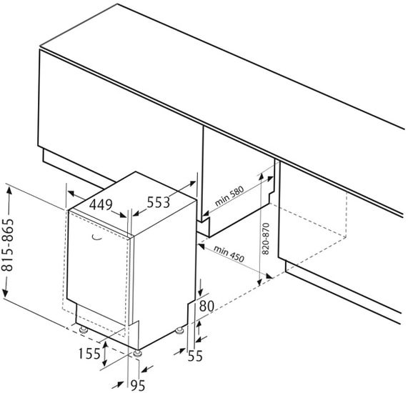 Посудомоечная машина Krona KASKATA 45 BI - фото2