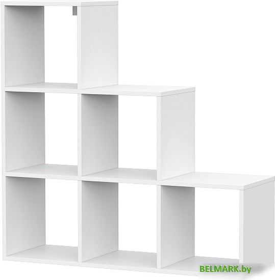 Стеллаж NN мебель Токио лесенка 00-00106234 (белый текстурный) - фото