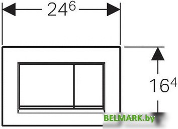 Geberit Sigma 30 115.883.KJ.1 (белый/глянцевый хром) - фото2
