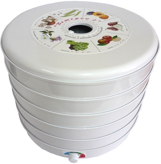 Сушилка для овощей и фруктов Спектр-Прибор Ветерок-2 ЭСОФ-0,6/220 (5 поддонов, белый) - фото2