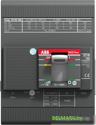 Выключатель автоматический ABB Tmax XT1 160/160А 4P 18кА 1SDA066821R1 - фото