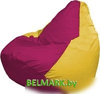 Кресло-мешок Flagman Груша Мега XXXL Г3.1-386 (фуксия/желтый) - фото