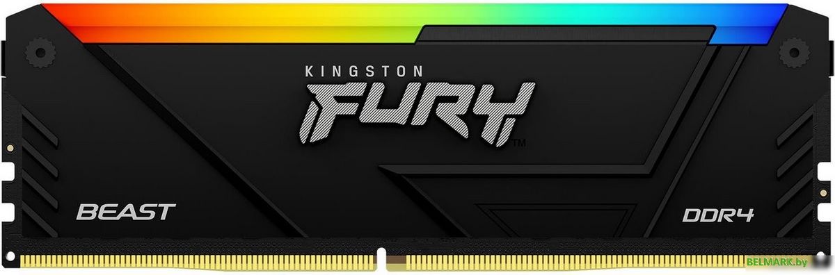 Оперативная память Kingston FURY Beast RGB 16ГБ DDR4 3200 МГц KF432C16BB2A/16 - фото2