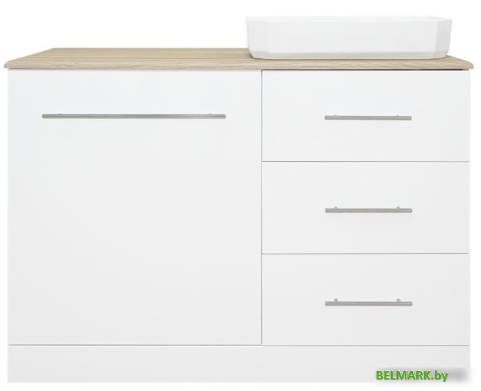 Misty Респект -120 Тумба с 3 ящ. под стиральную машину правая - Э-Рес01120-13ЯП - фото