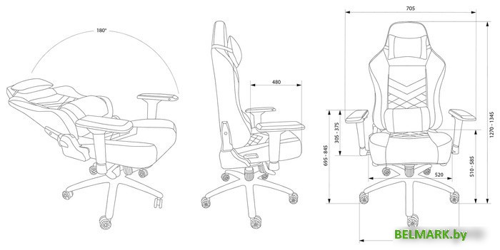 Кресло CACTUS CS-CHR-0112BL (черный) - фото2