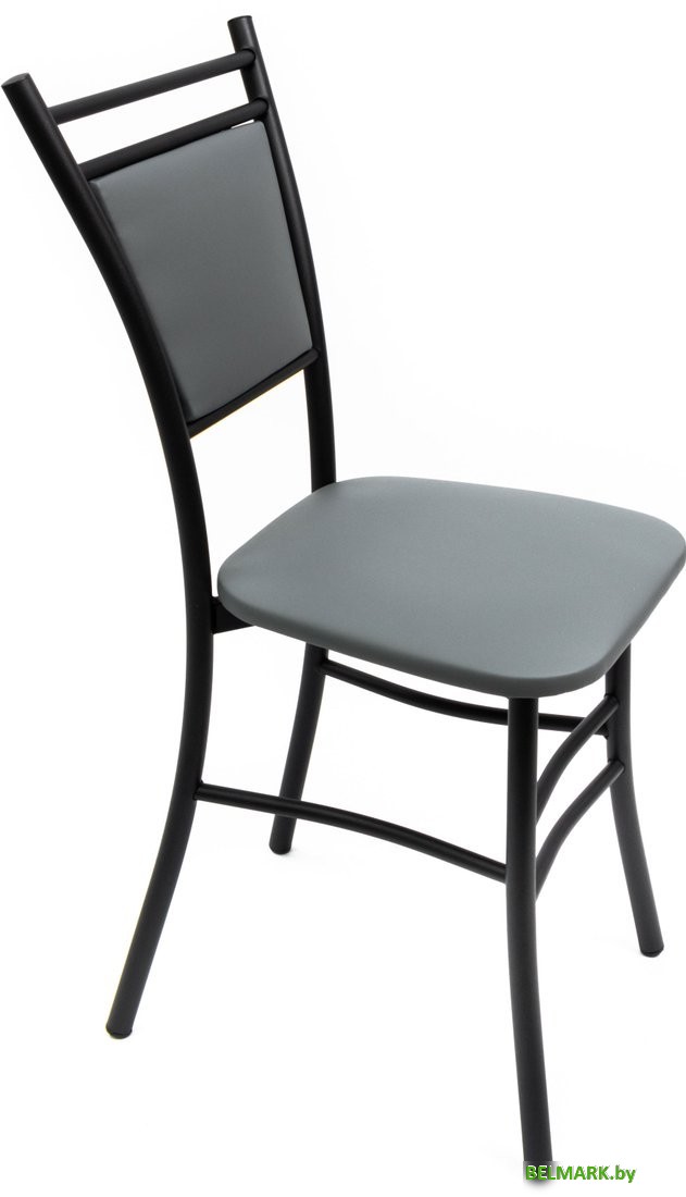 Стул ВВР Мажор (серый/черный, экокожа) - фото