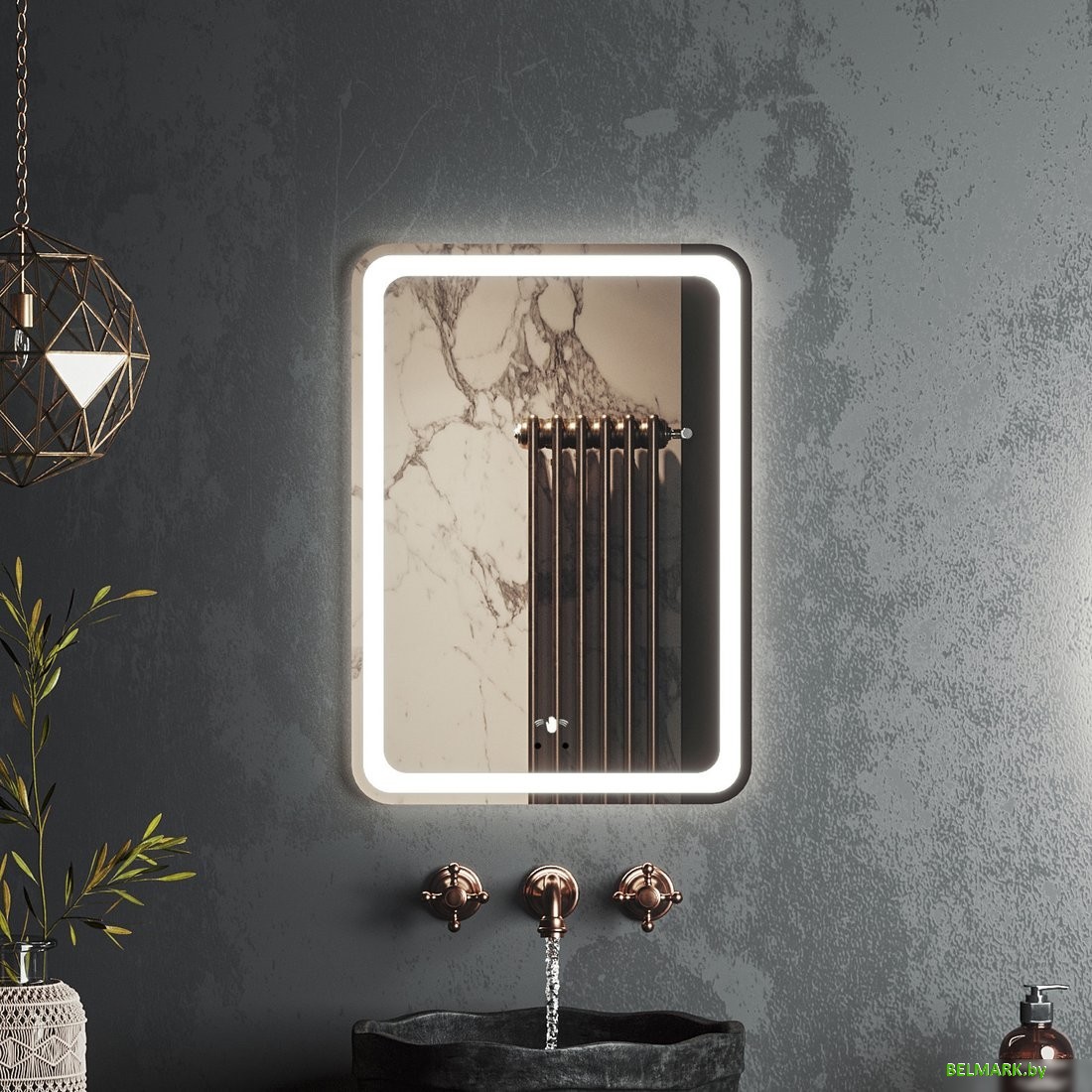 Roxen Зеркало Irida smart touch 510185-60ST (с бесконтактным сенсором и с подсветкой) - фото2