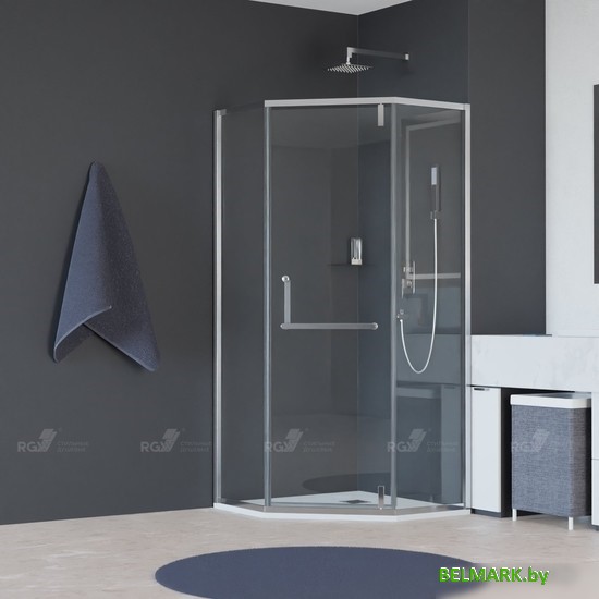 Душевой уголок RGW HO-084 350608400-11 100x100 (хром/прозрачное стекло) - фото