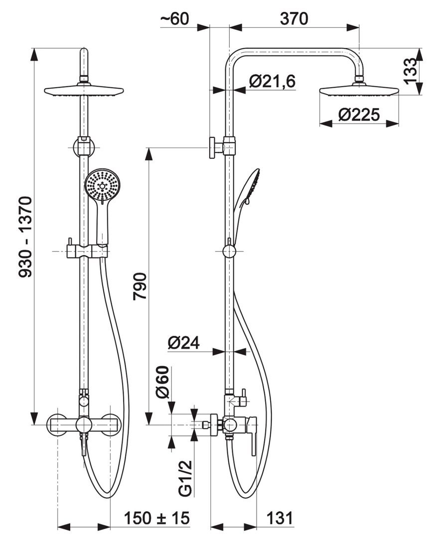 Душевая система KFA Moza 503691031 - фото2
