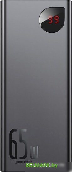 Портативное зарядное устройство Baseus Adaman Metal Digital Display PPIMDA-D01 20000mAh (черный) - фото
