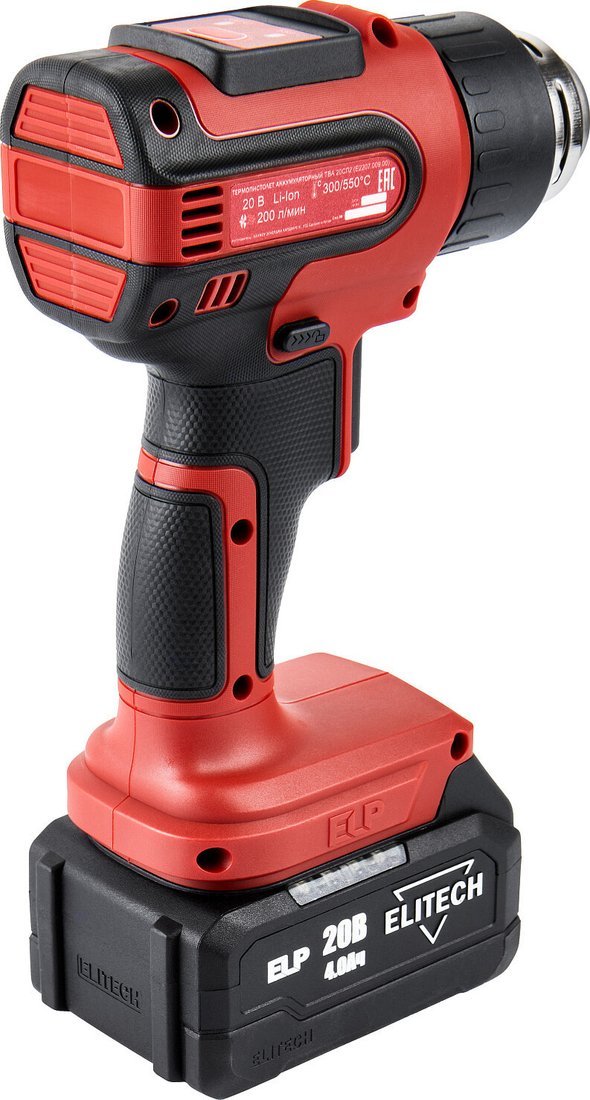 Промышленный фен ELITECH ТВА 20СЛ2 (с 1-им АКБ, кейс) - фото2