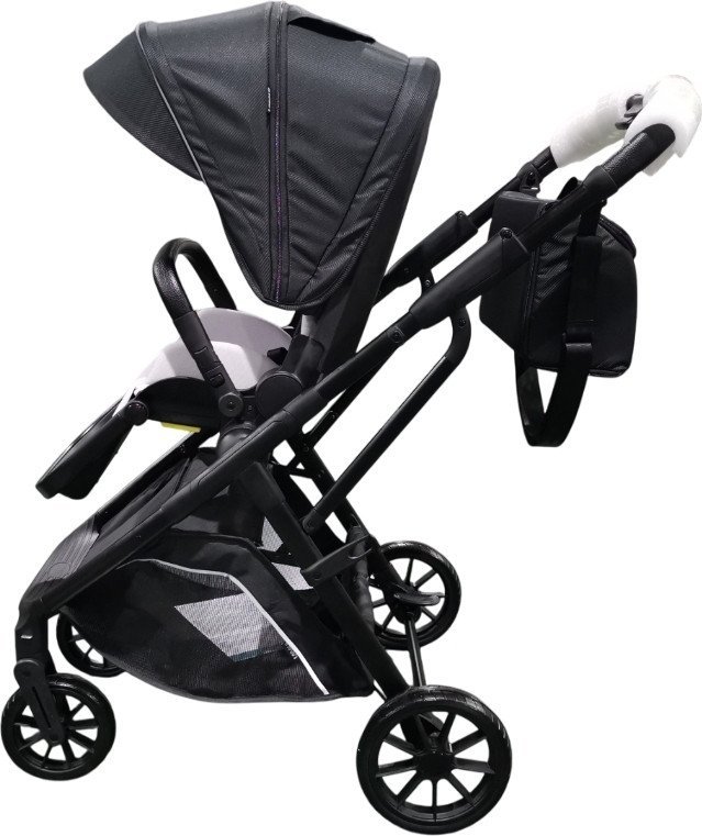 Коляска прогулочная «книга» Labalu Wave Q7 (черный) - фото2