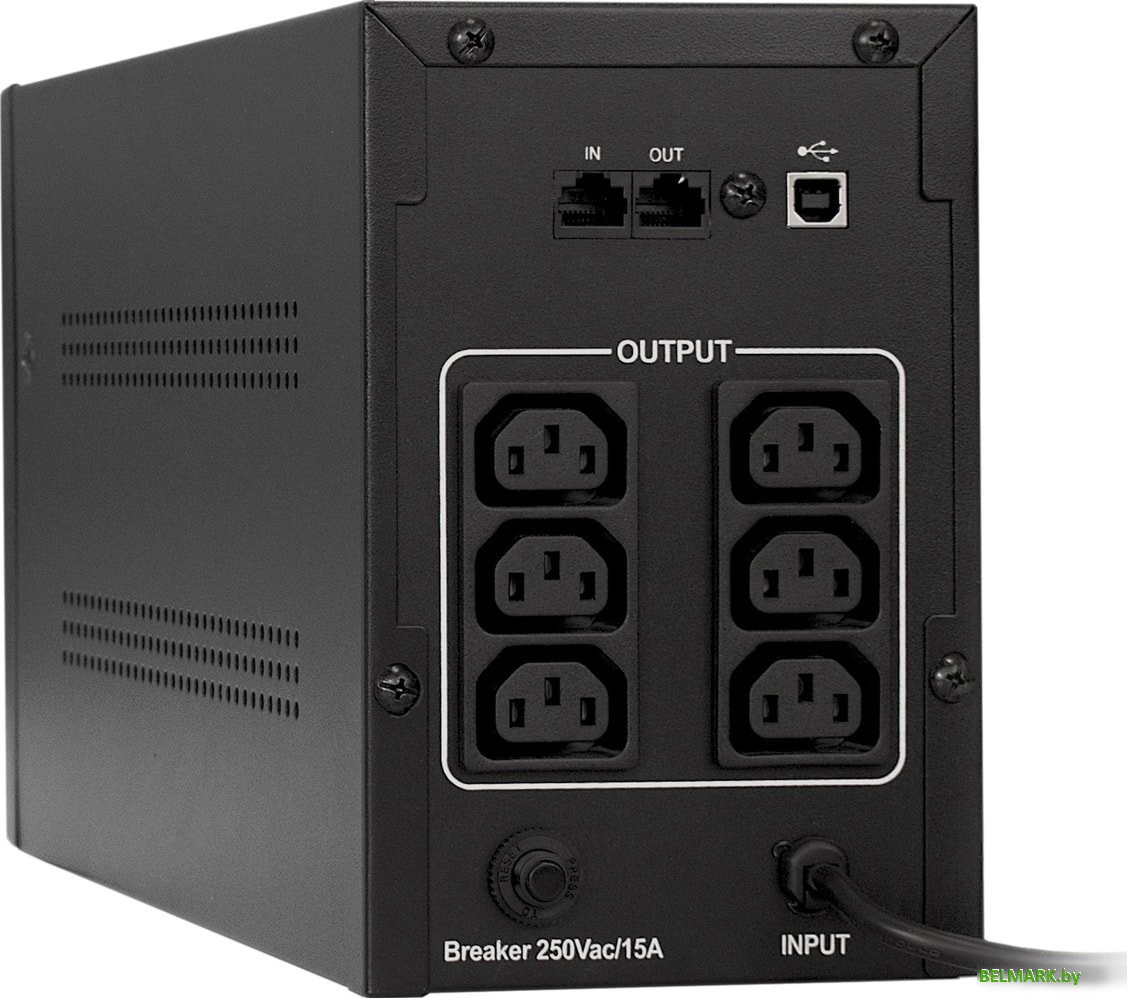 Источник бесперебойного питания ExeGate SpecialPro UNB-1000.LED.AVR.C13.RJ.USB - фото2