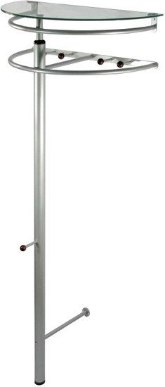 Вешалка для одежды Мебелик Галилео 211 (металлик/темно-коричневый) - фото