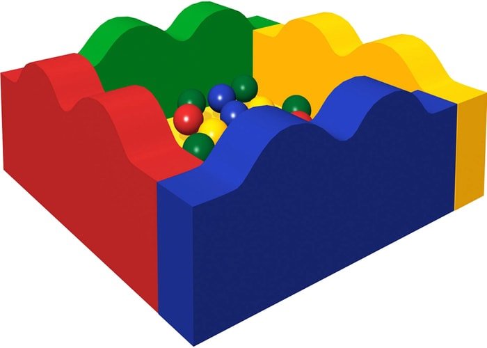 Сухой бассейн Romana ДМФ-МК-06.14.00 (300 шариков) - фото