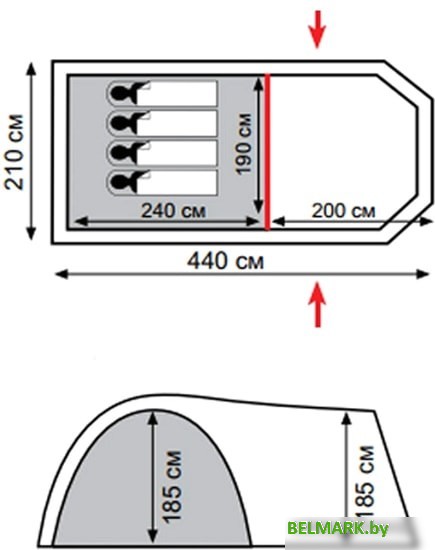 Палатка Totem Catawba 4 V2 - фото2