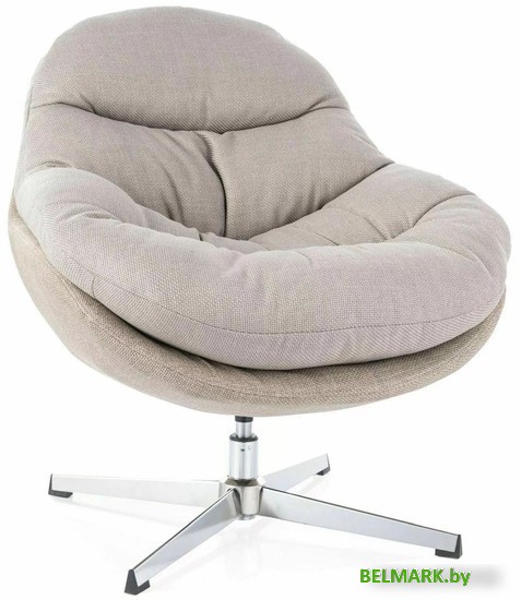 Интерьерное кресло Signal Peggie (серый/бежевый/хром) - фото2