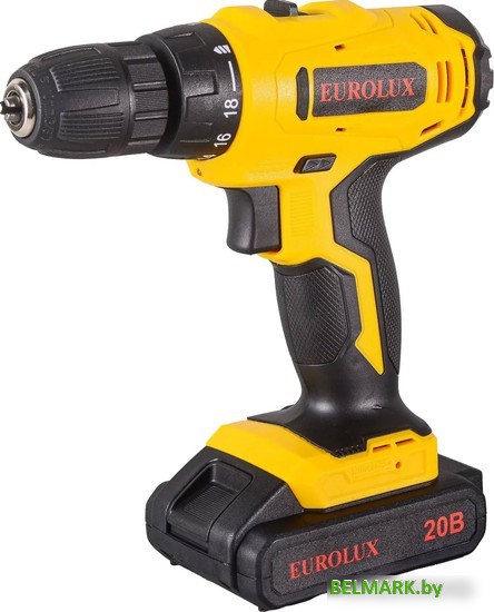 Дрель-шуруповерт Eurolux ДА-20/2Li 72/14/52 (с 2-мя АКБ, кейс) - фото