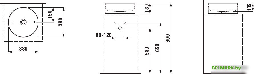 Умывальник Laufen Living 8114350001121 - фото2