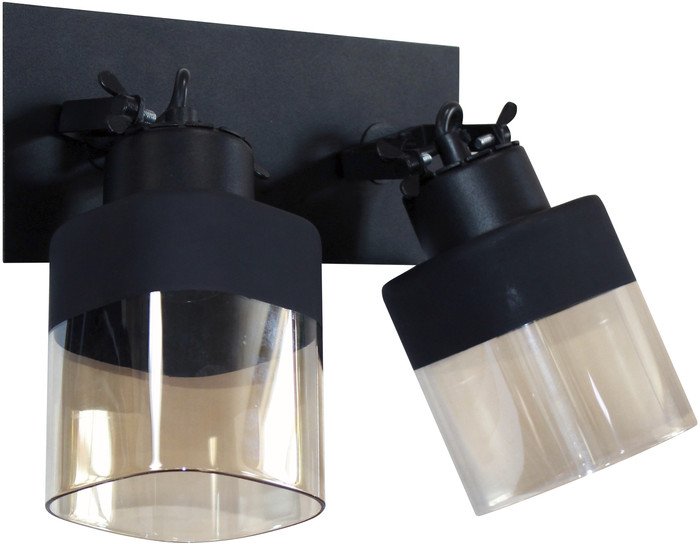 Спот Элетех Марш 121 НПБ 01-2х60-140 Е27 1005404968 (черный муар) - фото2