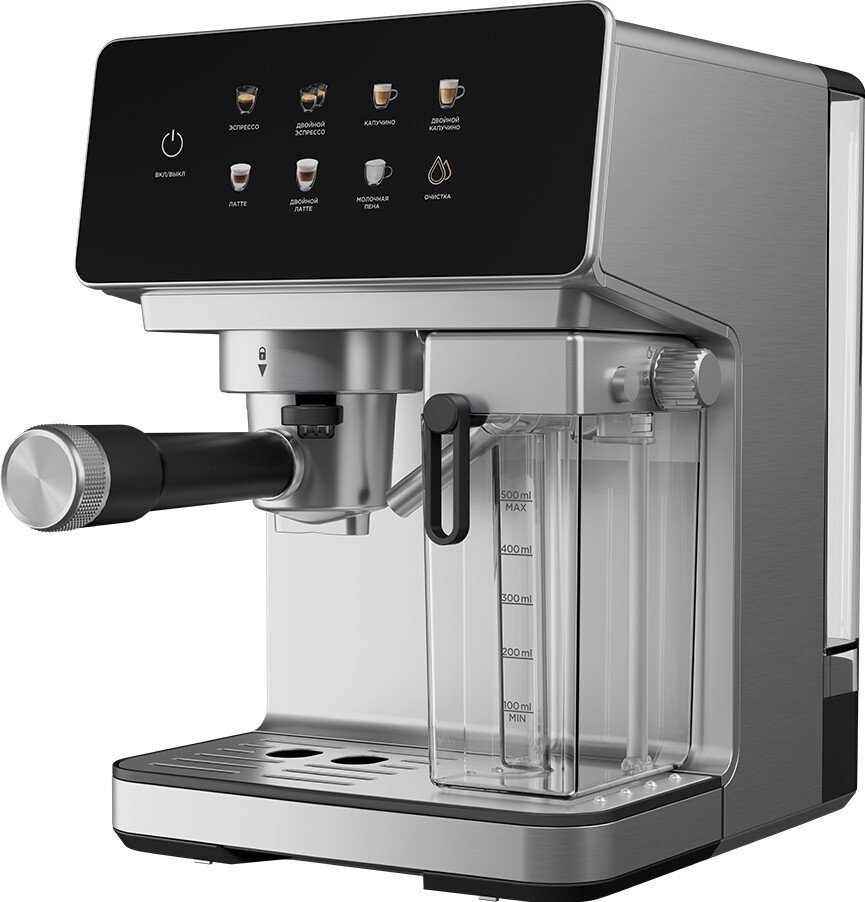 Рожковая кофеварка Weissgauff WCM-355 DBx Automatic Cappuccino ColorTouch - фото2