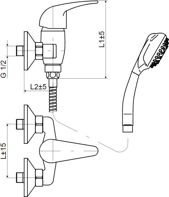 Смеситель Slovarm EA.3520-150 - фото2