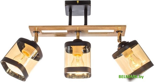 Люстра средней высоты Aitin Pro НПБ 02-3x60-101 N4718/3 (черный/золото) - фото