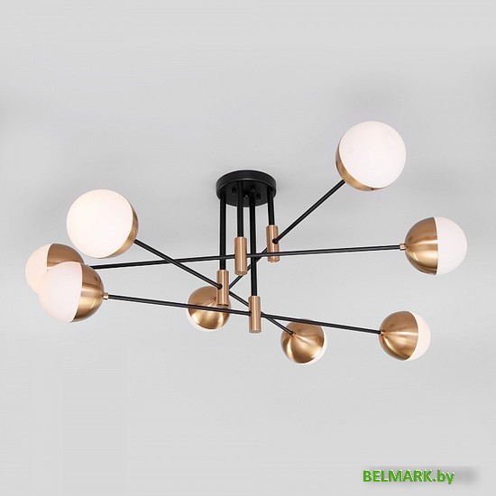 Люстра средней высоты Евросвет Nuvola 70129/8 латунь - фото