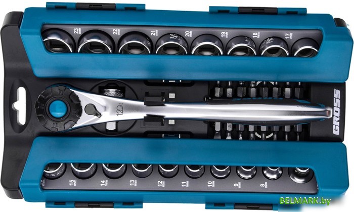 Набор торцевых головок и бит GROSS 14145 (36 предметов) - фото2