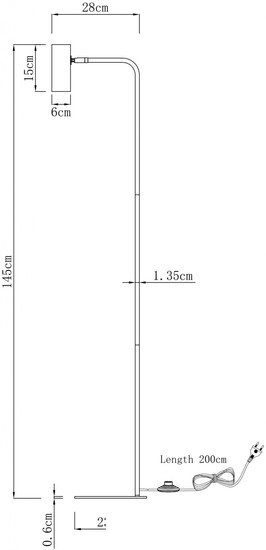 Торшер Moderli Fine V11003-FL - фото2