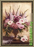 Картина Декарт Букет полевых цветов классический 8Л0506 (в раме) - фото