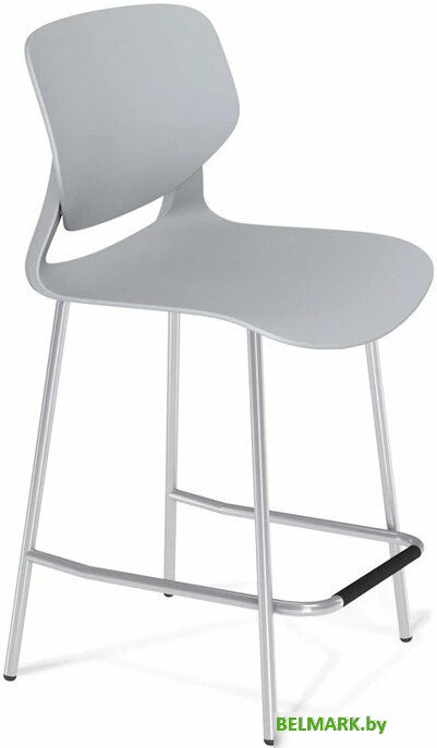 Стул Sheffilton ST59/S196-1 (серый/хром лак) - фото