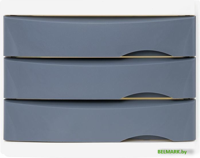 Лоток для бумаг BRAUBERG Office-Expert 238040 (белый/серый) - фото2