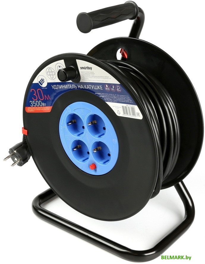 Удлинитель на катушке SmartBuy SBE-16-4-30-Z - фото